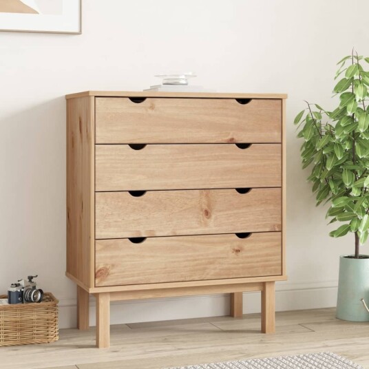 vidaXL Kommode 76,5x39,5x90 cm heltre furu vidaXL Kommode 76,5x39,5x90 cm heltre furu
