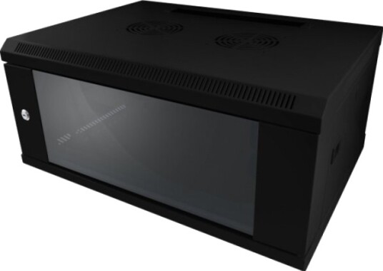 Allnet All-Smc6418schwarz Veggmonterbar Hylle 18U 50 Kg Nøkkellås 27 Kg Svart