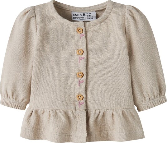 Name It Cardigan - NbfLeah - Peyote - Name It - 56 - Cardigan - Beige