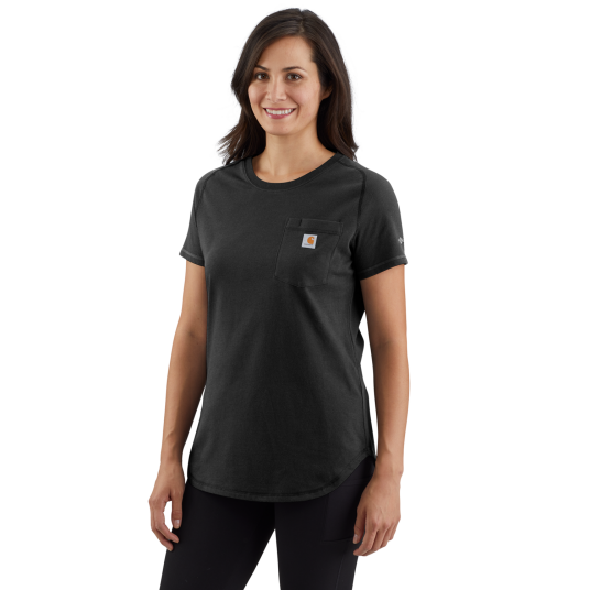 Carhartt Midweight lomme T skjorte Dame Black XS