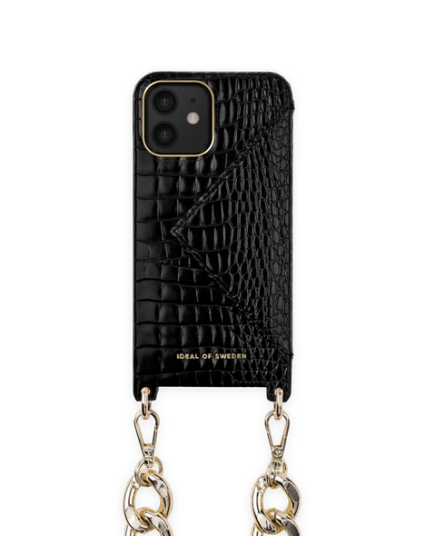 iDeal of Sweden Necklace Case Iphone 12/12pneo Noir Croco