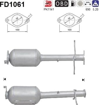 Partikkelfilter AS FD1061