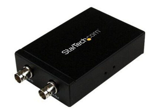 StarTech.com SDI to HDMI Converter - 3G SDI to HDMI Adapter with SDI Loop Through Output - video converter - black