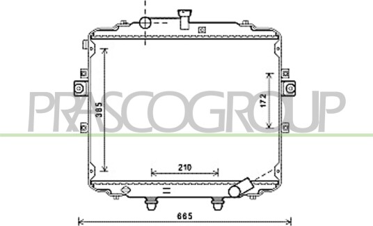 PRASCO HN920R005 Radiator motorkjøling
