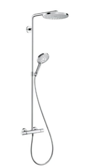Hansgrohe takdusjpakke Raindance Select S Showerpipe 240 1jet - PowderRain med termostat-Krom