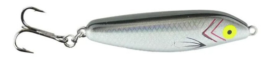 Vicke wobbler, 40 gram - Prisma sølv/svart