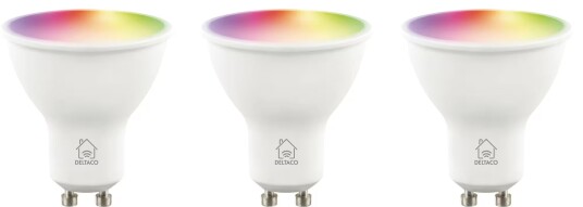 Deltaco LED-lyspærer SH-LGU10RGB-3P Deltaco LED-lyspærer SH-LGU10RGB-3P