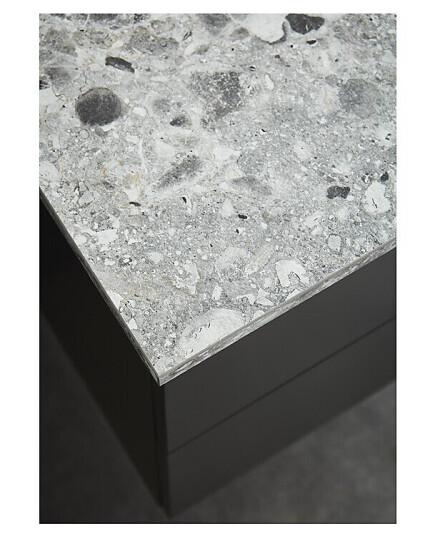 Hafa Benkeplate 900 90x46,2 cm Uten hull Grå Terrazzo