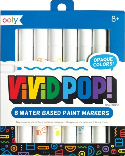 Ooly Akryl Tusjer 8 Stk Vivid Pop Classic Multi Patterned One Size