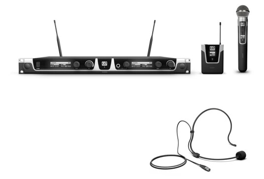 Ld Systems U505 Hbh 2 Med Hodebøylemik Og Dynamisk Håndholdt Mik, 584 - 608 Mhz