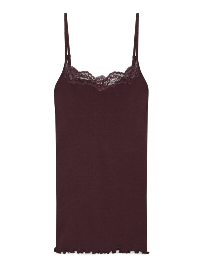 Rosemunde Rwbernadine Organic Sl Strap Lace T - Brown - XL