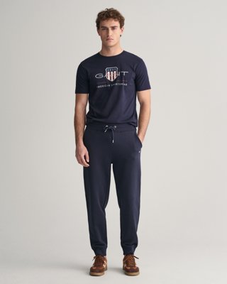 Joggebukser med liten shield-logo EVENING BLUE S
