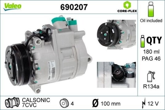 AC kompressor VALEO 690207 AC kompressor VALEO 690207