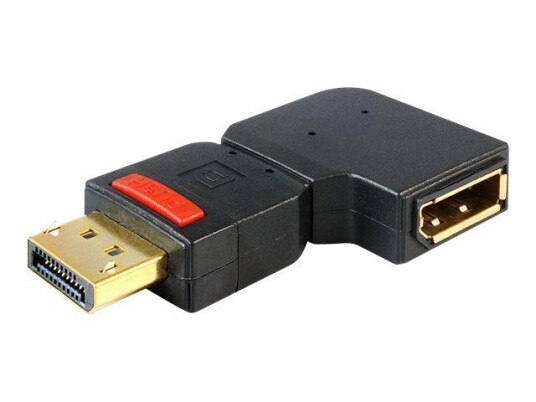 Delock Adapter Displayport male > Displayport female angled left - DisplayPort-adapter