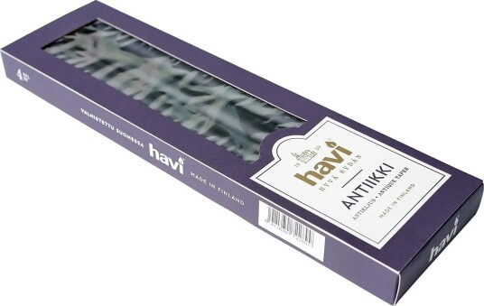 Havi Havi Antique Taper Candle Black 8H   Black   H:28CM