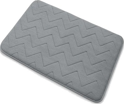 Hefe Mousse badematte, 40x60 cm, grå Hefe Mousse badematte, 40x60 cm, grå