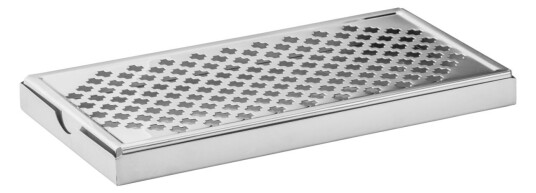 VEGA Dryppbrett Sierra; 30x15x2.5 cm LxBxH; Sølvfarge