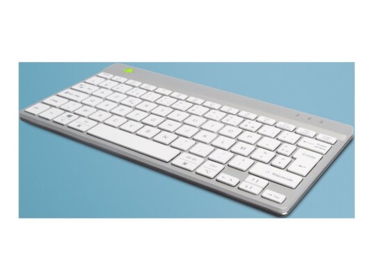 R-Go Ergonomic Keyboard Compact Break - Tastatur - Trådløs - Bluetooth 5.0 - Azerty - Fransk - Hvit R-Go Ergonomic Keyboard Compact Break - Tastatur - Trådløs - Bluetooth 5.0 - Azerty - Fransk - Hvit