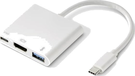 Renkforce Rf 4366444 Usb 3.2 Gen 1 3.1 Gen 1 Type C Hvit Hdmi Usb 3.2 Gen 1 3.1 Gen 1 Type A Usb 3.2 Gen 1 3.1 Gen 1 Type C