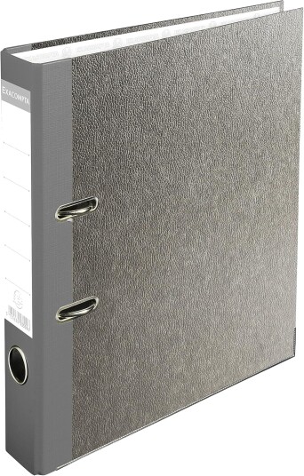 Exacompta Premium Touch A4 50 Mm Brevamper Grå Rygg/Grå Marmorert Med Etikett På Ryggen   20 Stk./Eske