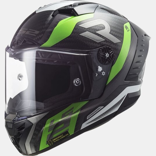 LS2 MC-Hjelm FF805 Thunder Supra Grønn/Hvit XL