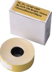 G&Amp G Etikettrull 150 Individuelle Etiketter Gul 15 X 50 Mm
