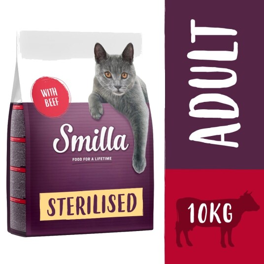 Smilla Adult Sterilised Tørrfôr Okse 10kg