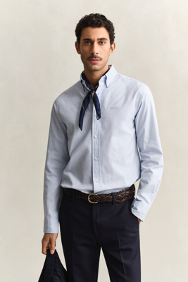 Gant Pinpoint oxfordskjorte i regular fit LIGHT BLUE XS