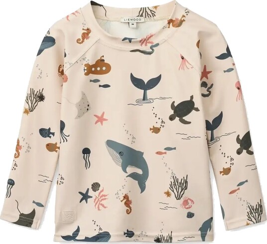 Liewood | Noah Printed Longsleeve Swim Tee | 140