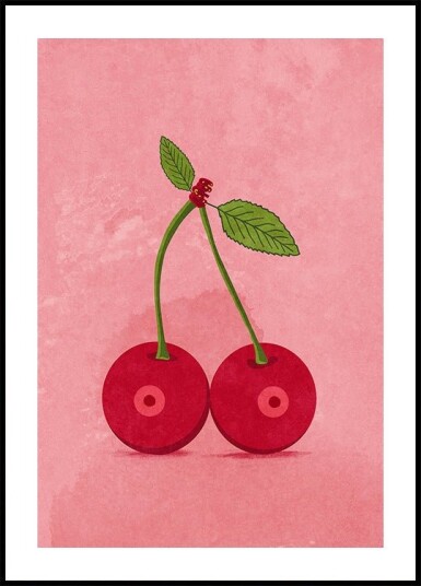 Cherry Boobs Plakat Plakat / 40x50cm