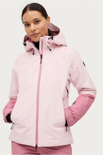 Áhkká Skijakke Light Padded Ski Jacket Rosa