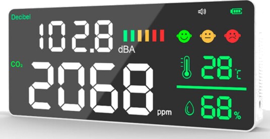 Levenhuk Wezzer Air PRO CN20 Luftkvalitetsmåler Levenhuk Wezzer Air PRO CN20 Luftkvalitetsmåler