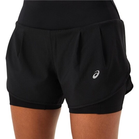 Asics Road 2-N-1 3.5In Short Women Performance Black/Performance Black