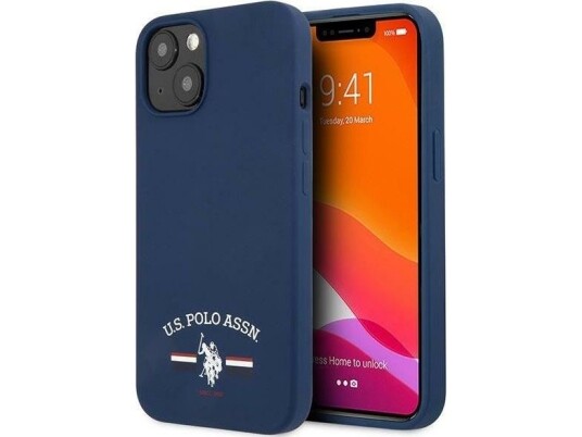 Deksel Us Polo Assn Us Polo Ushcp13ssfgv Iphone 13 Mini 5,4 Tommer Mørkeblå Silikonsamling