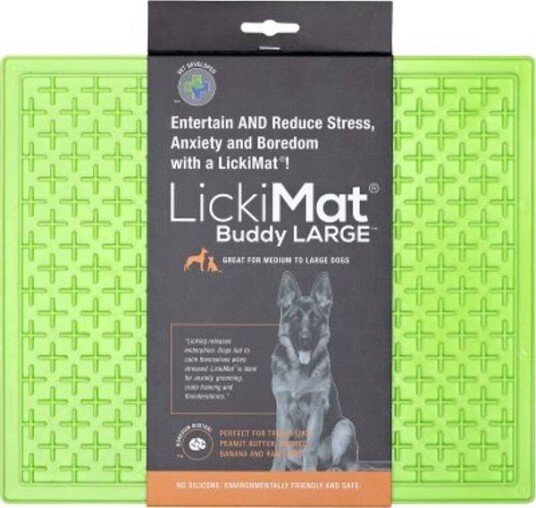 Lickimat Buddy Large Slikkematte 28 X 28 cm Grønn