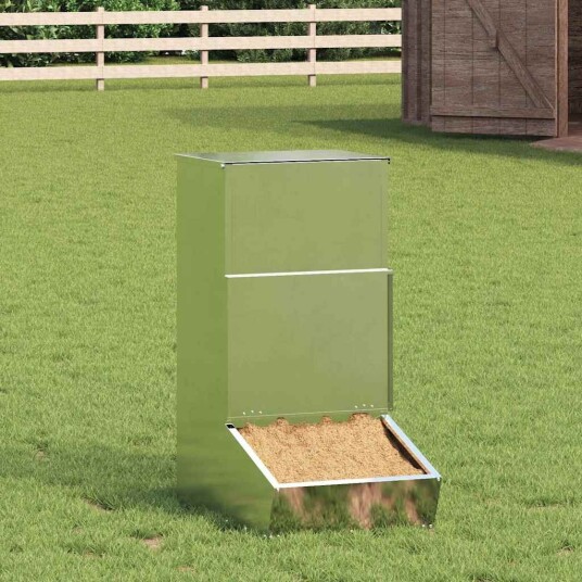 Vidaxl Fôringsautomat For Svin Sølv 55 X 38 X 76 cm 20 kg