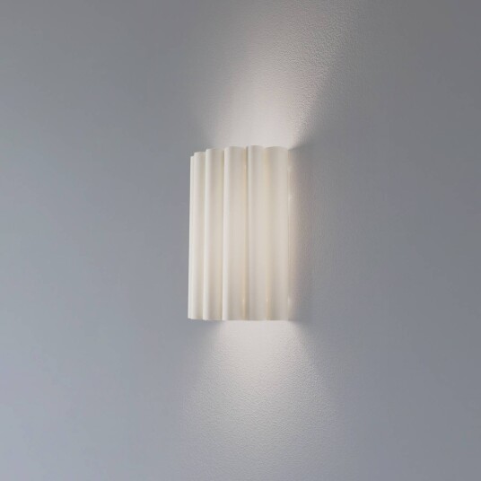 Vegglampe Aria Duolla dimbar Krem / amber Stue / spisestue Tekstil / stoff / silke