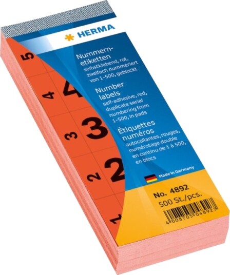 Herma   Dekorasjonsklister   Tall 1 500   2.8 X 5.6 Cm   100 Ark   Rød   Papir