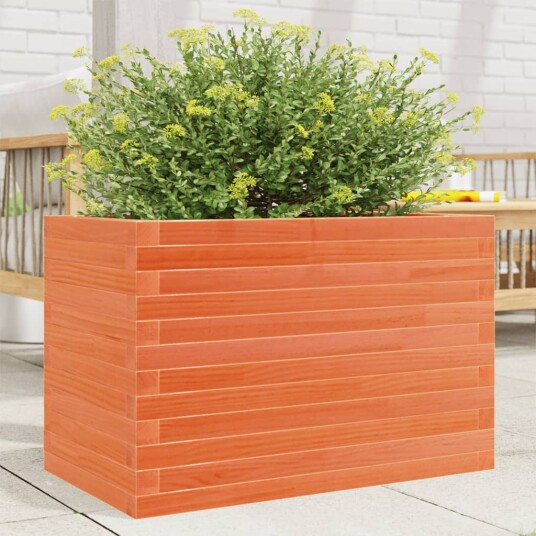  Plantekasse voksbrun 70x40x46 cm heltre furu