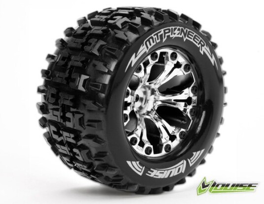LouiseRC 3202C Tire & Wheel MT-Pioneer 2,8" Chrome 0-Offset 2