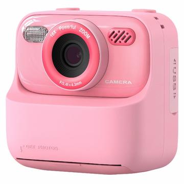 P79 Digitalkamera med øyeblikkelig utskrift for barn - dobbelt objektiv, 1080P, 32GB Rosa P79 Digitalkamera med øyeblikkelig utskrift for barn - dobbelt objektiv, 1080P, 32GB Rosa