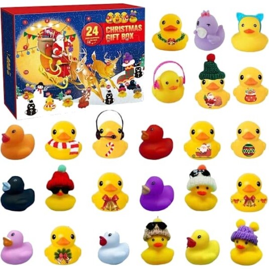 Gummibadender 24 dager adventskalender 2025 Juleleker gaver til voksne barn jenter gutter{AZC}