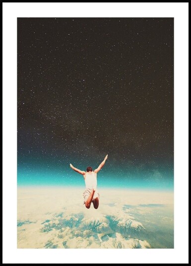 Falling With a Hidden Smile Plakat / 50x70cm