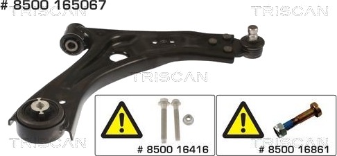 TRISCAN 8500 165067 Bærearm TRISCAN 8500 165067 Bærearm