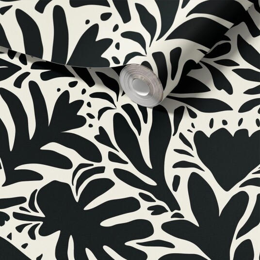 Namly Design Kontaktpapir Blomster Svart og Hvit / Peel and Stick CPRSS2429905669