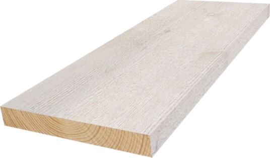 Moelven Kledning rektangulær grunnet gran 19x173 mm klasse 1 Hvit Lasert