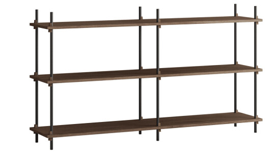 Moebe shelving system s.85.2.B R?kt eik-svart