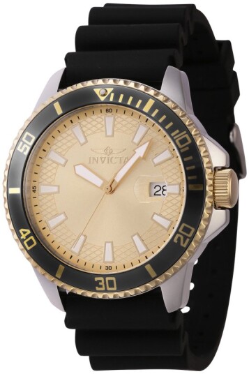 Invicta Herreklokke 46135 Pro Diver Gull/Gummi Ø45 mm Invicta Herreklokke 46135 Pro Diver Gull/Gummi Ø45 mm