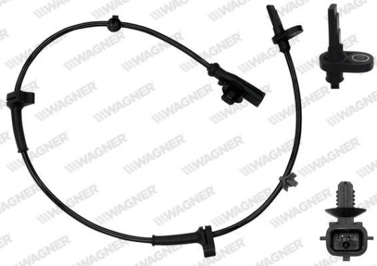 Sensor, ABS WAGNER ABS00047 Sensor, ABS WAGNER ABS00047