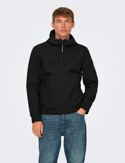 ONLY & SONS Onsbowie Softshell Bomber Noos Black XXL